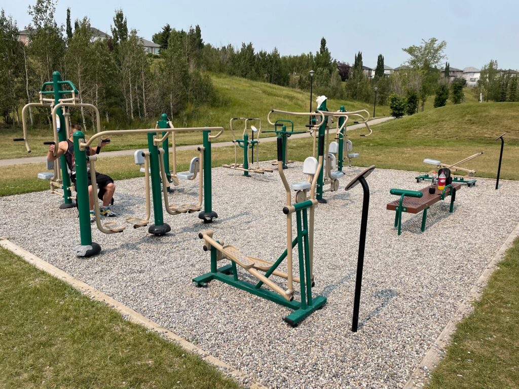 Outdoor Fitness Park and Little Library